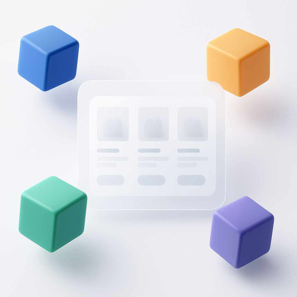 Flat illusztráció, amelyen egy férfi egy admin felületen konfigurál nagyker integrációt. A képen API és IP ikonok, kategória struktúra ábrák, valamint webshop felület látható termék ikonnal és kapcsolóval.